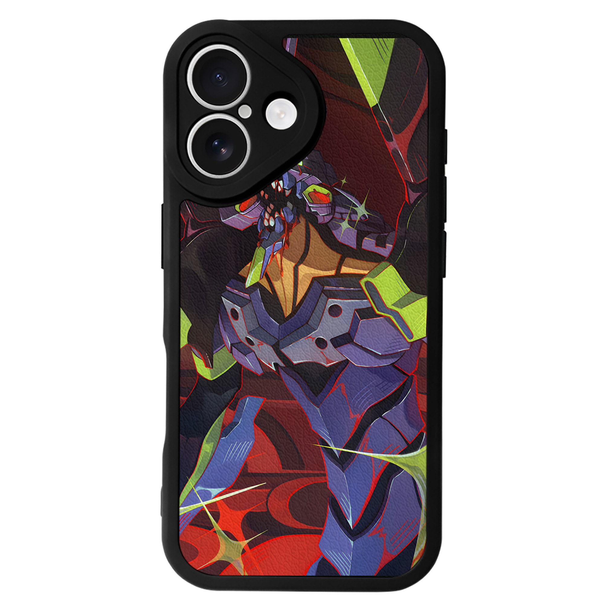 （画像用） EVA 新世紀エヴァンゲリオン 【iPhone 16シリーズ対応】シリコンスマホケース（レザー調） 材質：シリコン